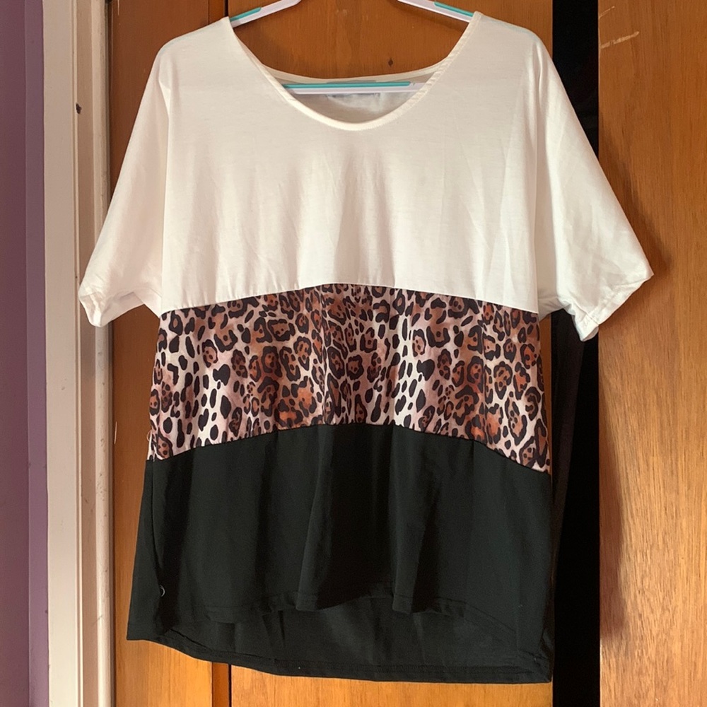 Animal print blouse